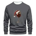 thumbnail image 2 of WXLWZYWL Men's Christmas Sweatshirts Funny Graphic Hoodless Pullover Drawstring Loose Fashion Sweatshirts with Pocket, 2 of 4