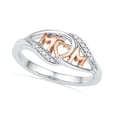 thumbnail image 3 of Anillos para mujer, regalos para mamá, joyería de diamantes en oro rosa de dos tonos, el anillo, 3 of 3
