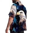 thumbnail image 3 of Starry bird Men's Short Sleeve Spread Collar Hawaiian Shirts, Casual Printed Button Down Summer Beach Tops, Unisex Men's Shirts, 3 of 6