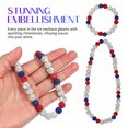thumbnail image 3 of YSNOOWE 3Ud Collar Beaded Choker Con Ice Y Pedrería Para, 3 of 7