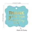 thumbnail image 7 of Inkdotpot Real Gold Foil Thank You For Celebrating With Us Bridal Shower-Baby Shower-Retirement-Wedding-Birthday Tags Favor Bracket Shape Hang Pack Of 50 Paper Tags, 7 of 7