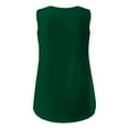 thumbnail image 4 of Tiweut Women's Blouses Solid Color Loose Fit Sleeveless V Neck Summer Lady T-Shirts GN2, 4 of 5