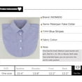 thumbnail image 6 of CAILDANL Striped Detachable Fake Collar Half Shirt Blouse Collar Faux False Collar Elegant for Women Girls, 6 of 6