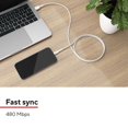 thumbnail image 3 of Staples TECH Lightning to USB-A Charging Cable 3.3 ft. White (ST62329), 3 of 8