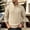 (Fashion 18)Khaki, variant on Men's Cable Knit Quarter Zip Sweater with Elbow Patches Vintage Mock Neck Pullover Classic Textured Winter Top for Men