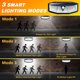 thumbnail image 4 of Lámpara De Pared Solar Ip65 Impermeable Cuerpo Humano Inducción Luz De Pared Sensor De Movimiento Al Aire Libre Luz Solar Con Tres Modos Para Jardín Patio Terraza 308 Led Serendint HA016494-00, 4 of 6