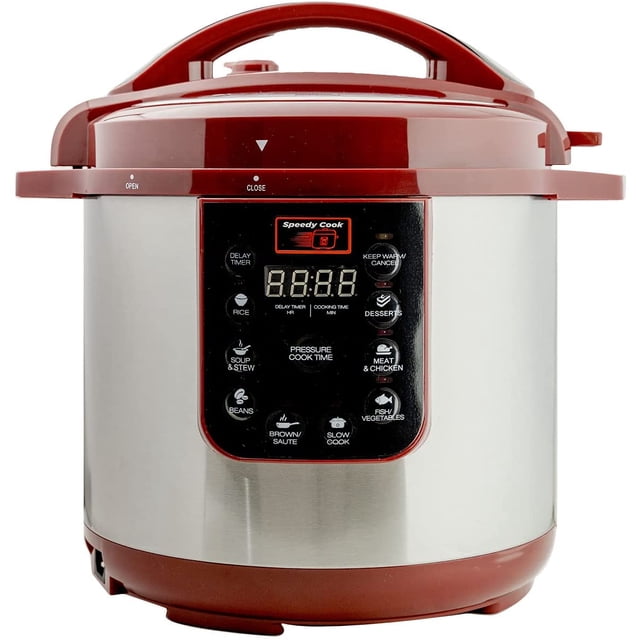 Olla Multifuncional a presion electrica 6 en 1 Speedy Cook 7.5lts Acero Inoxidable SC8CIND