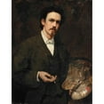thumbnail image 2 of Frank Markham Skipworth 12x14 Black Ornate Wood Framed Double Matted Museum Art Print Titled: Portrait of Sir James Jebusa Shannon (1885), 2 of 5
