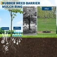 thumbnail image 4 of OUYAWEI 6PC 24in Rubber Tree Mulch Ring Mat Root Barrier Landscaping Grass Control No Staples, 4 of 6