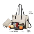 thumbnail image 4 of Hbdhejl 2 In 1 Tote Bag Lunch Bag Combo 2 In 1 Insulated Lunch Travel Tote Leakproof Cooler Tote Bag With Storage Pocket The Ultimate 2 In 1 Tote Bag – Where Meets Functionality, 4 of 5