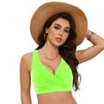 thumbnail image 4 of idosla Women Bikini Top - 2026 Full Coverage Bathing Suit Top Push Up Swimsuit Tops Large Bust Swim Tops No Bottom (Green, S), 4 of 9