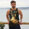 thumbnail image 6 of Cauagu Magical Tarot Reading Print Men's Sleeveless Muscle Shirts,Tank Tops Quick Dry Workout Tank Top Gym Muscle Tee Fitness Bodybuilding T Shirt for Men-Small, 6 of 7