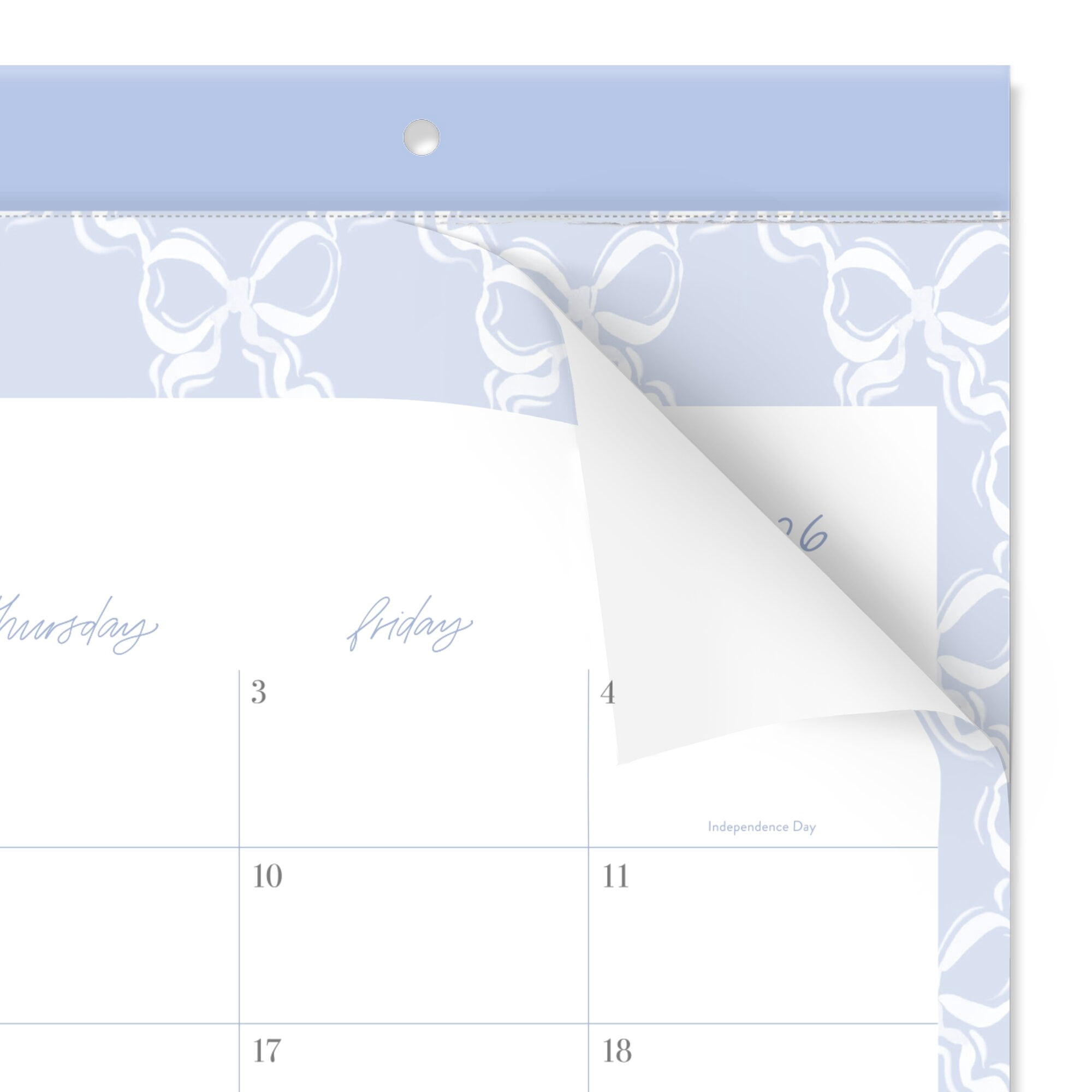 Leah Bisch for Mead Cambridge Academic 2026-2027 Monthly Desk Pad Calendar Bow
