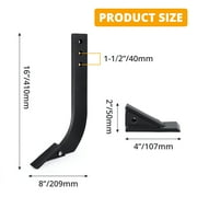 Heavy Duty Adjustable Box Blade Shank Set, 5 Pack – 16 & 18 Steel Scarifier Shanks with Removable Tapered Teeth & Pins – 3 & 4 Hole Mounting – Replacement for Tractors, Landscaping, Grading