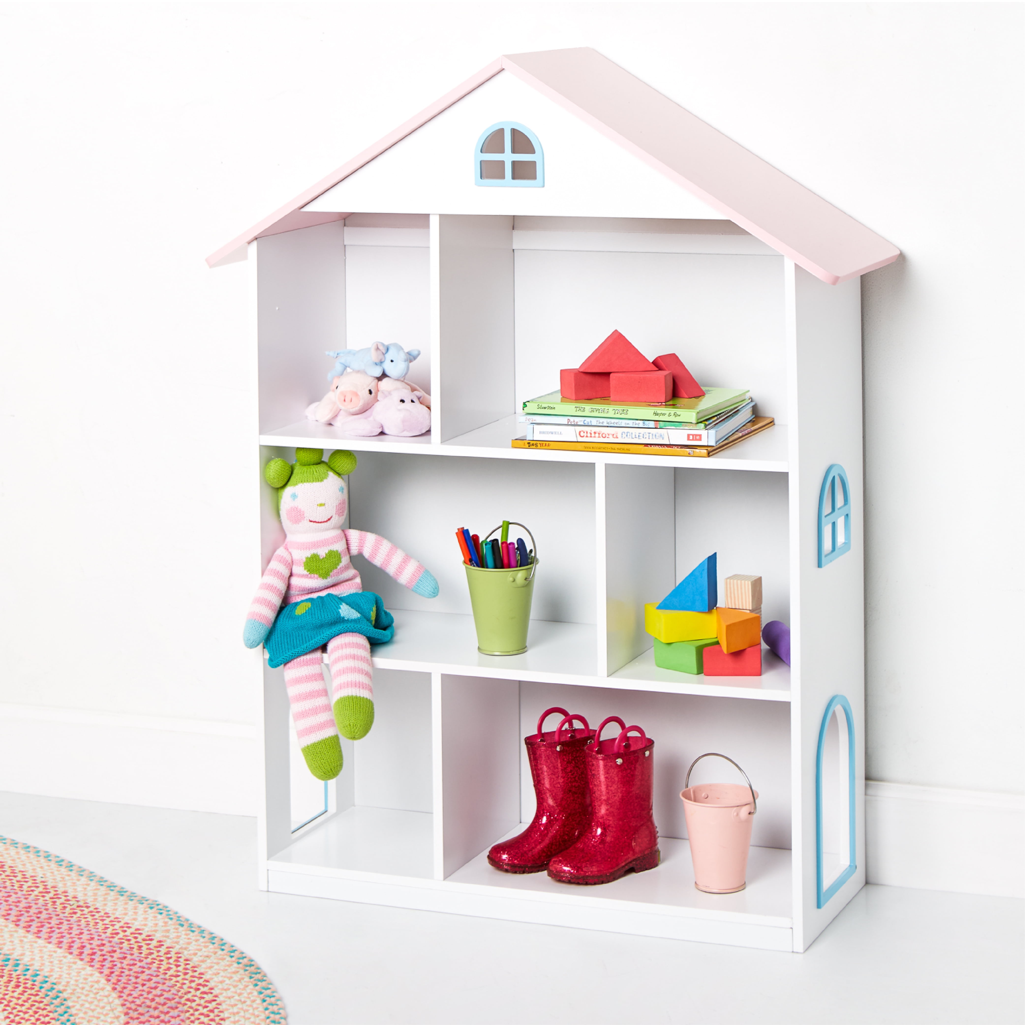kidkraft dollhouse cottage bookcase