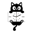 thumbnail image 1 of Reloj de pared decorativo silencioso de acrílico con diseño de dibujos animados y cola oscilante para la habitación sala de estar., 1 of 9
