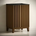 thumbnail image 4 of Troyes 24" Freestanding Bathroom Vanity in Brown Oak with Black 3-Hole Widespread Sink Top, 4 of 7