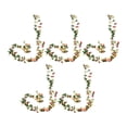 thumbnail image 2 of Guirnalda de rosas artificiales con peonías falsas, guirnalda decorativa colgante de rosas para Rojo claro, 2 of 8