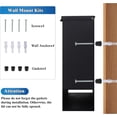 thumbnail image 3 of Black Wall Mount Locking Mailbox with Key – Large Capacity Weatherproof Letter Box for Front Door, Fence or Wall, 14.3 x 4.1 x 11.8 Inches, 3 of 9