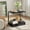 black, variant on MIN EN WIN 2-Tier Monitor Stand Riser with Fabric Drawer, Sturdy Desk Organizer for Adult Home Office