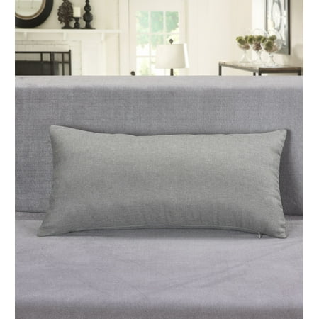 Aiking Home Breathable Solid Faux Linen Lumbar Throw Pillow Case for Sofa, Bedroom or Car... (12