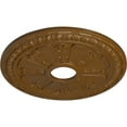 thumbnail image 3 of Ekena Millwork 18 1/8"OD 3 5/8"ID x 1 1/8"P Raymond Ceiling Medallion (Fits Canopies up to 5 1/8"), Hand-Painted Smokey Topaz, 3 of 5