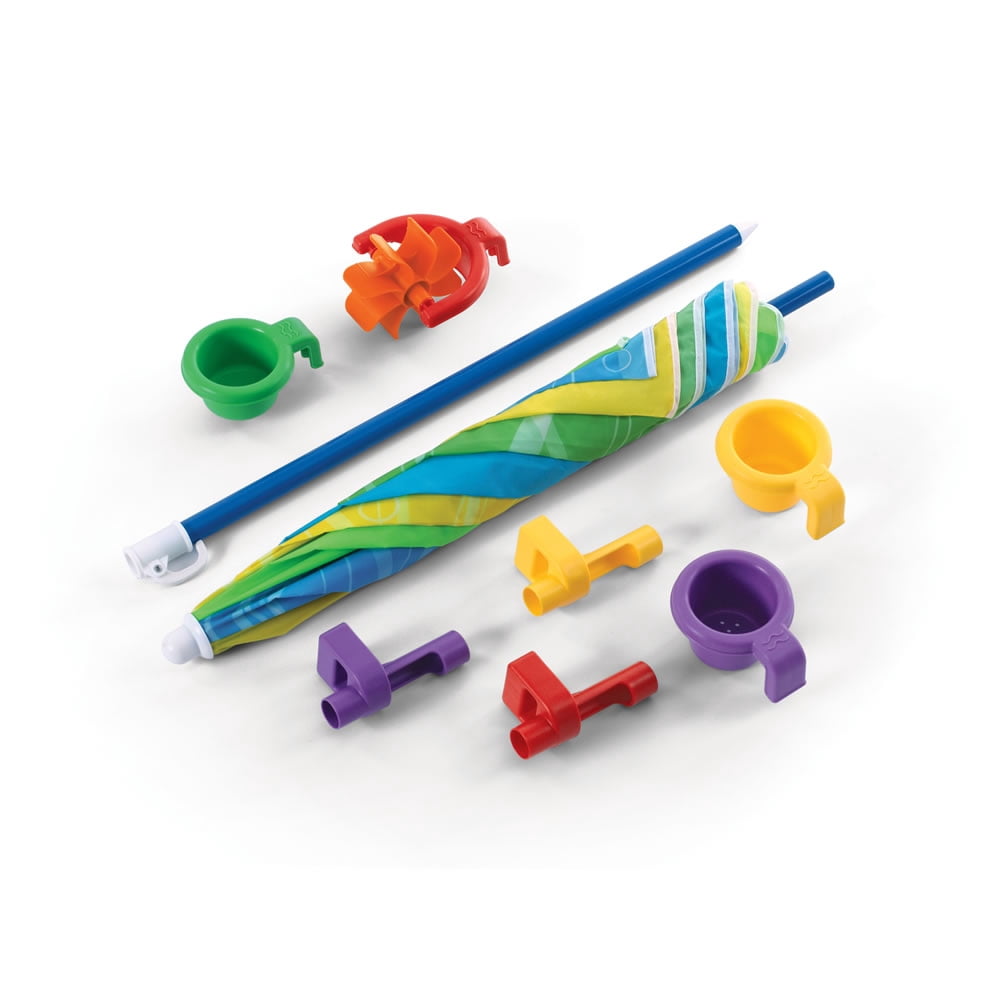 Step2 Play & Shade Blue Plastic Kiddie Pool for Toddlers with Umbrella