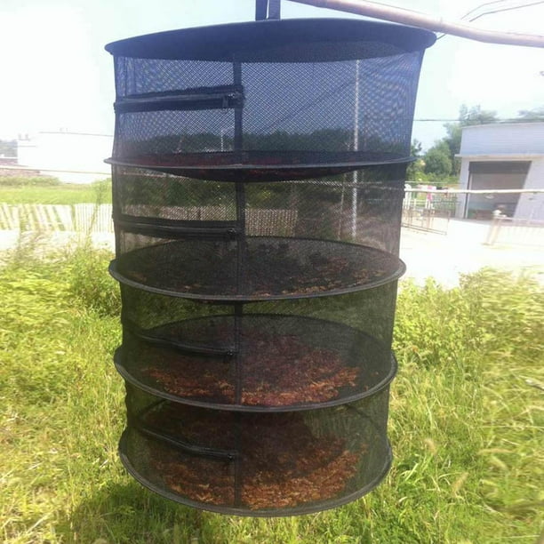 VALINK Herb Drying Rack Net 4 Layer Herb Dryer Mesh Hanging Dryer Racks with Zipper Walmart