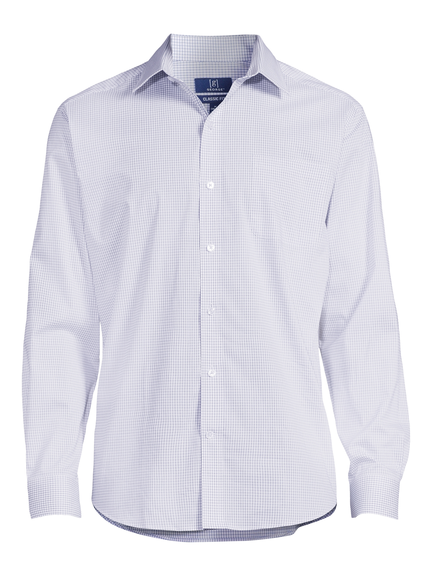George Men's Classic Dress Shirt with Long Sleeves, Sizes S-3XL - image 5 of 5