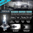 thumbnail image 3 of 4x H7 Led Headlight Bulb Kit High Low Beam 220w 60000lm Super Bright 6000k White gx20241205249, 3 of 4