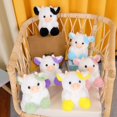 thumbnail image 4 of Cow Strawberry Doll Cute Cow Plush Toy Pink, Black Sitting Cow Plush as a Home Decoration Ornament for Your Girlfriend, 4 of 5