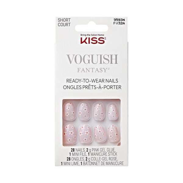 KISS Voguish Fantasy - Faux ongles - Luminaire - Ovale - Court - 28 pièces KISS Voguish Fantasy