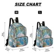 thumbnail image 2 of FORMRS Mini Backpack Purse for Women Quilted Travel Daypack Casual Shoulder Bag, Blue Sea, 2 of 7