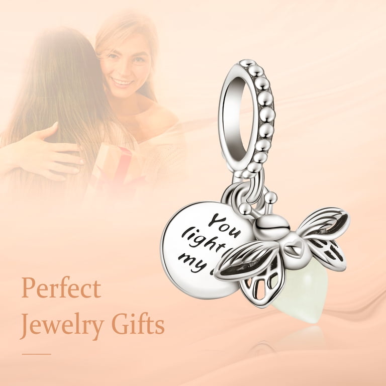 ROSIANNA 925 Sterling Silver Firefly Charm Pendant photo 6