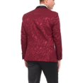 thumbnail image 3 of Adam Baker Men's Floral Paisley Shawl Lapel Tuxedo Jacket Matching Bow Tie Included, 3 of 6