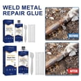 thumbnail image 2 of Colle à Roulettes Forte - Adhésif de Réparation Industrielle pour Métal, 50/100ml, Résistant aux Hautes Températures, Durable et Polyvalent pour Réparations de Métal et Surfaces, 2 of 8