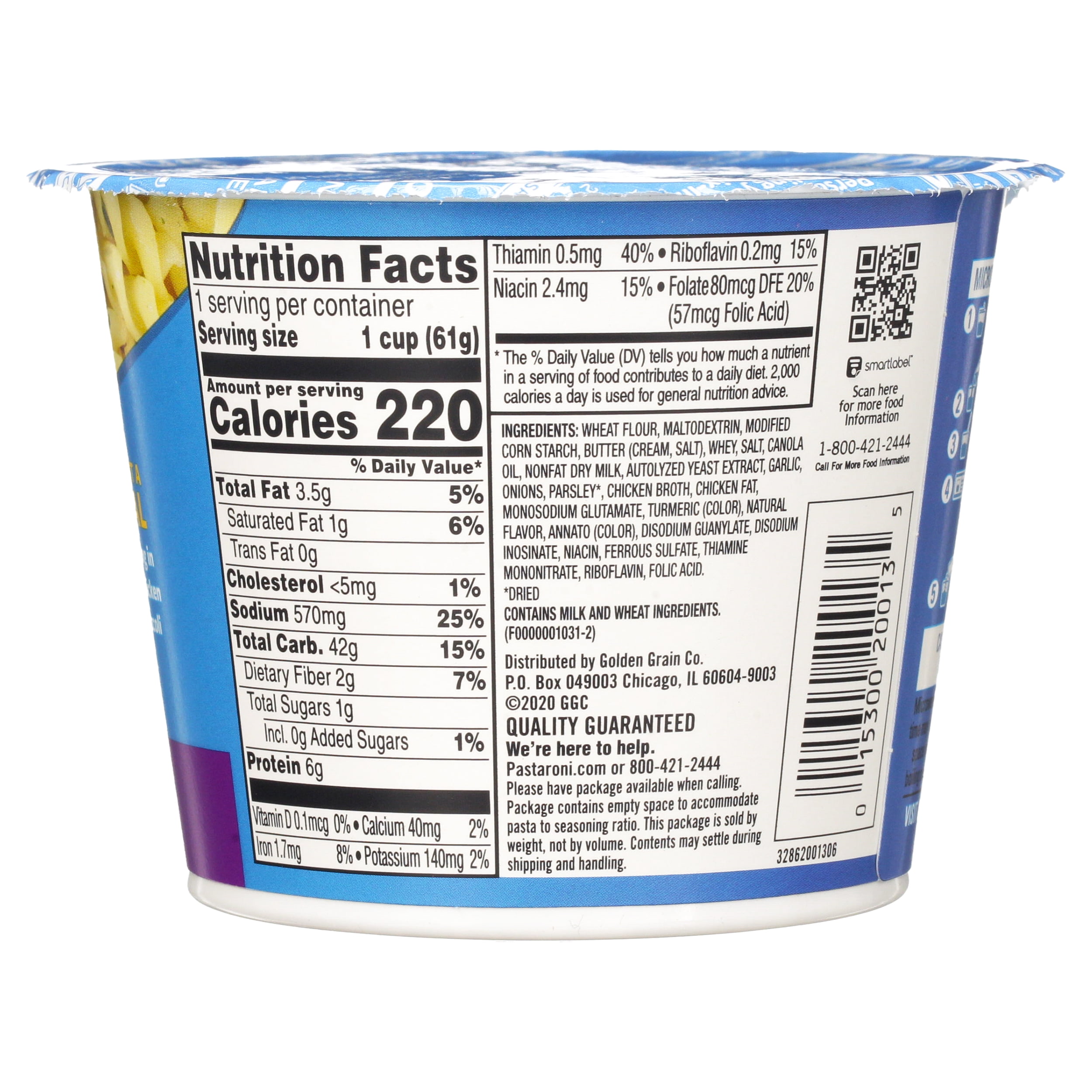 Pasta Roni® Butter & Garlic Pasta 2.15 oz. Cup