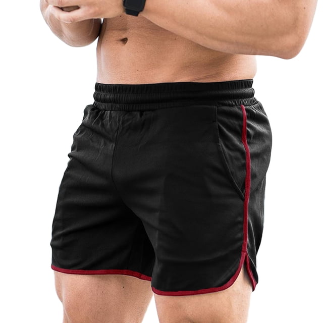 Pantalones cortos de deporte Hombres Pantalones cortos de fitness Secado rápido Gimnasio Pantalones Meterk Pantalones cortos de deporte