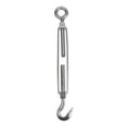 thumbnail image 1 of GUOOL Stainless Steel 304 Hook & Eye Turnbuckle Heavy Duty Wire Rope, 1 of 7
