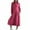 Hot Pink, variant on Hueook Cocktail Dresses for Women Flapper Dresses Fashion Women's Casual Solid Color Long Sleeve Turndown Collar Dress Green XL