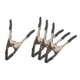 thumbnail image 5 of 4 piezas de abrazaderas de resorte flexibles pinzas de equipo mango cómodo Clips de fondo portátiles para ropa de estudio fotográfico vestido de, 5 of 9