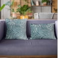 thumbnail image 2 of Plutus 22" x 22" Velvet Damask Luxury Throw Pillow in Blue, 2 of 8