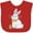 Red, variant on Inktastic Easter Cute Bunny and Chick Boys or Girls Baby Bib