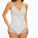 thumbnail image 1 of Body moldeador de moda para mujer, color sólido, escote en V, camisola de encaje, realce de cintura, glúteos, hebilla en la entrepierna, body moldeador de poliéster para mujer., 1 of 5