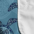 thumbnail image 4 of Turtle Microwave Oven Cover, Aquatic Animals Hand Drawn Lily Flowers Built in Drop Shape Shell and Spiral Lines, Water Resistant Organizer with Pockets for Kitchen, 36" x 12", Multicolor, by Ambesonne, 4 of 4