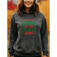 thumbnail image 2 of Yuletide Christmas Hoodie for Men Women, Holiday Pullover Hooded Sweatshirt, Cozy Cotton Poly Blend, Festive Winter Outfit, 2 of 5