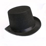 Rhode Island Novelty Black Felt Top Hat, 6 Inch Adult Costume Hat for Birthdays, New Year's & Photos