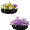 thumbnail image 5 of Replaceable Plant Basket Liner for Plant Hanging Basket,Bexikou 3 Pcs Trough Fabric Planter Basket Liner,36 inch Garden Flower Vegetables Pot Liners for Hanging Basket, 5 of 7