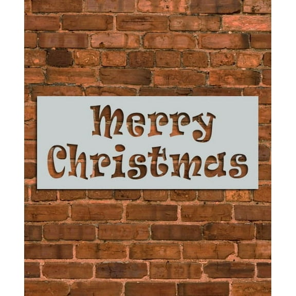 Merry Christmas Sign Stencil