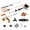 Orange#89, variant on Heavy-Duty Ramps with Top Hook Attaching End, Universal Loading Ramp for Motorcycle, Tractor, ATV/UT 72" X 14" 8800 LBS 1 Pair 2 Ramps Aluminum ,Black Coating,